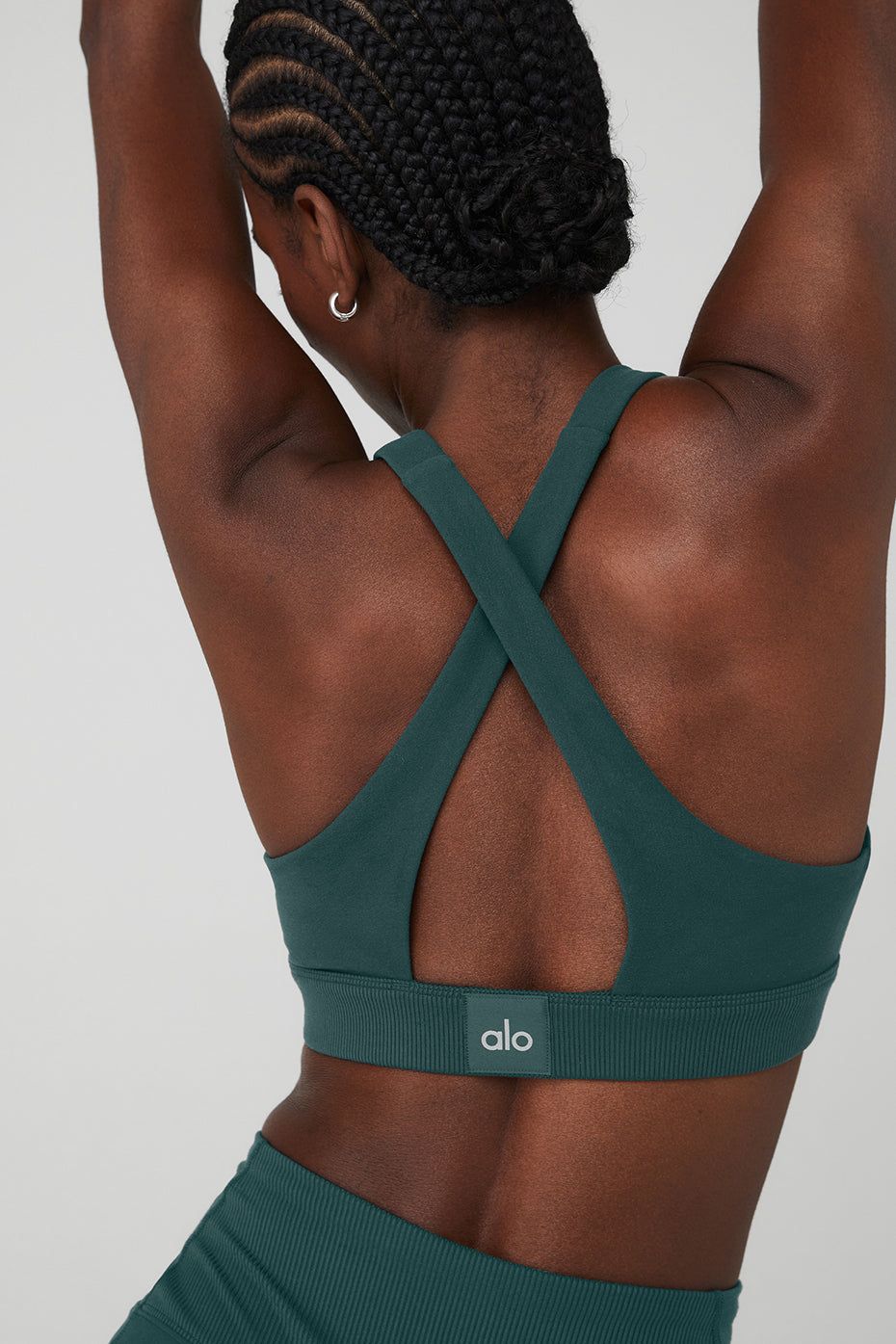 Alosoft Iconic 90'S Bra - Midnight Green sold by Alo Yoga product image thumbnail 4