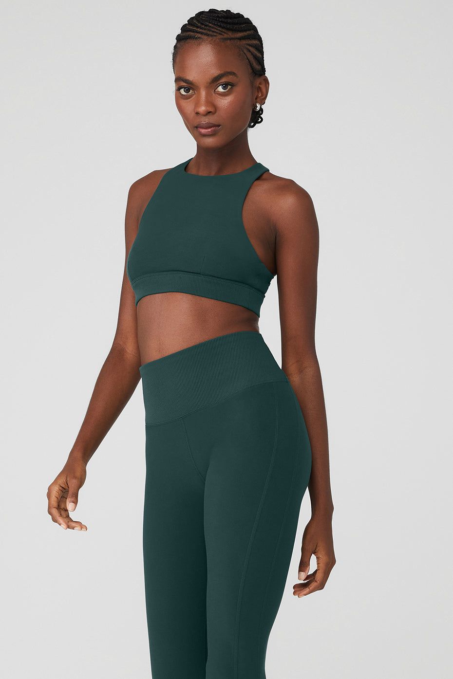 Alosoft Iconic 90'S Bra - Midnight Green sold by Alo Yoga product image thumbnail 3