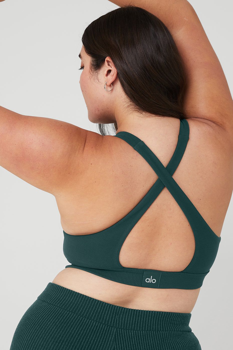 Alosoft Iconic 90'S Bra - Midnight Green sold by Alo Yoga product image thumbnail 8