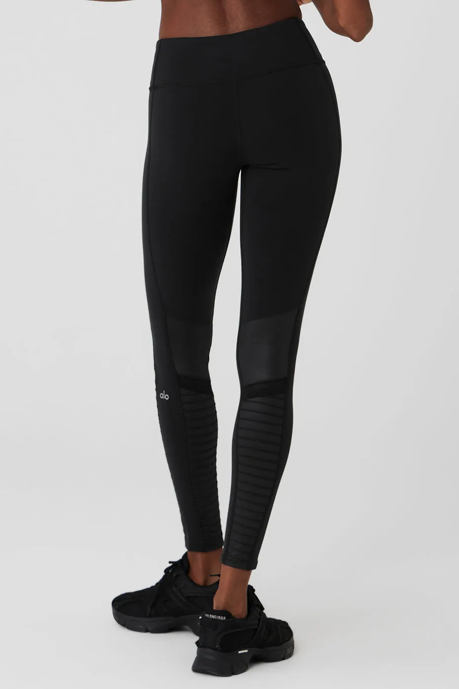 7/8 High-Waist Moto Legging - Black sold by Alo Yoga product image thumbnail 3