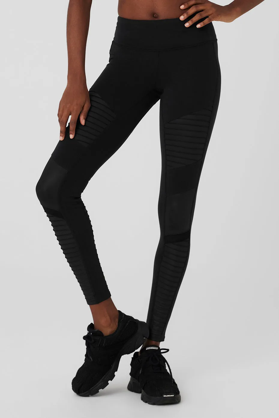 7/8 High-Waist Moto Legging - Black sold by Alo Yoga product image thumbnail 2