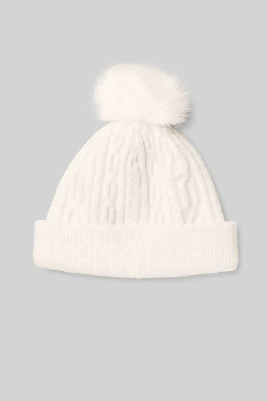 Cable Knit Beanie - Ivory sold by Alo Yoga product image thumbnail 2