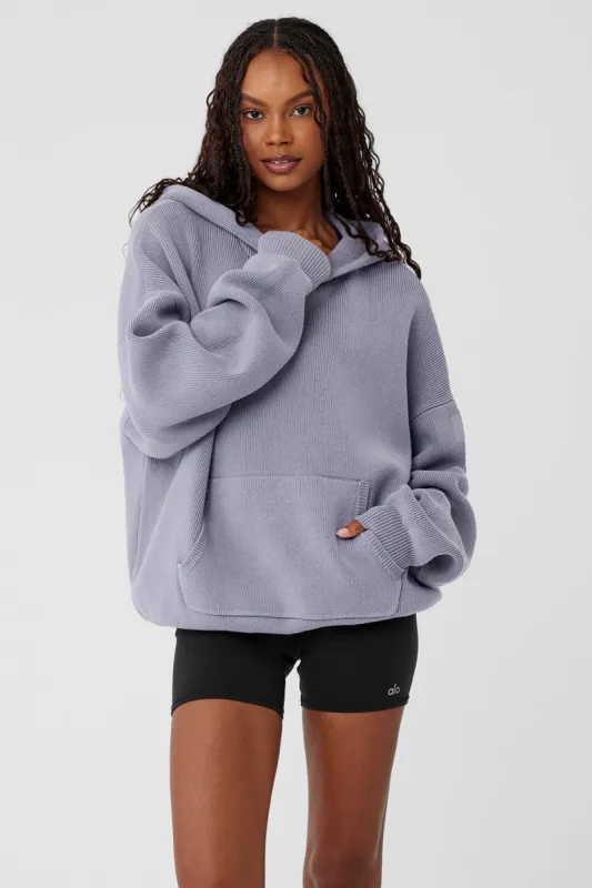 Scholar Hooded Sweater - Fog made by Alo Yoga