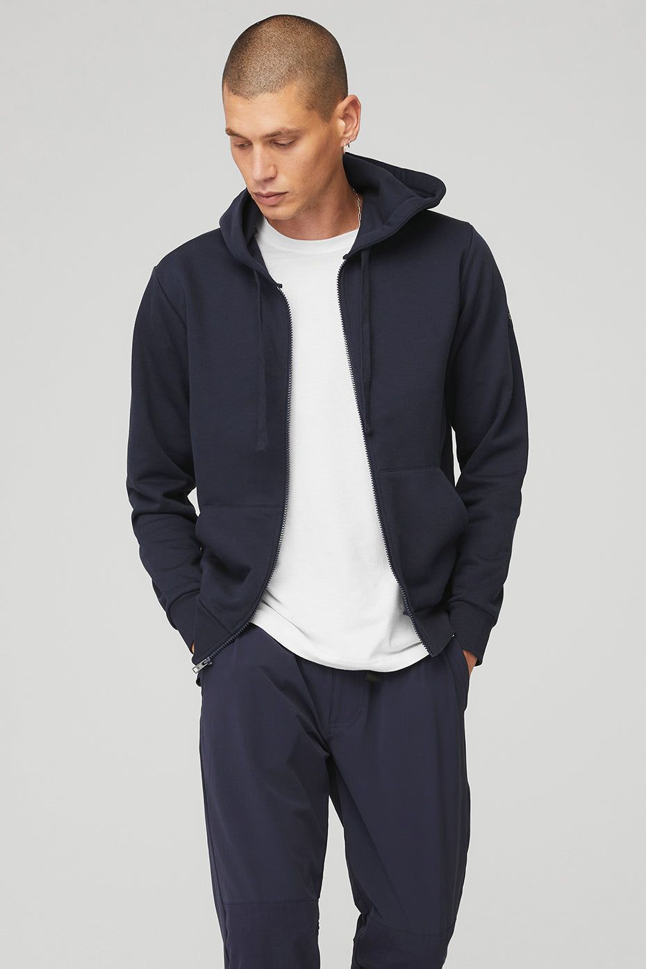 Everyday Full Zip Hoodie - True Navy sold by Alo Yoga