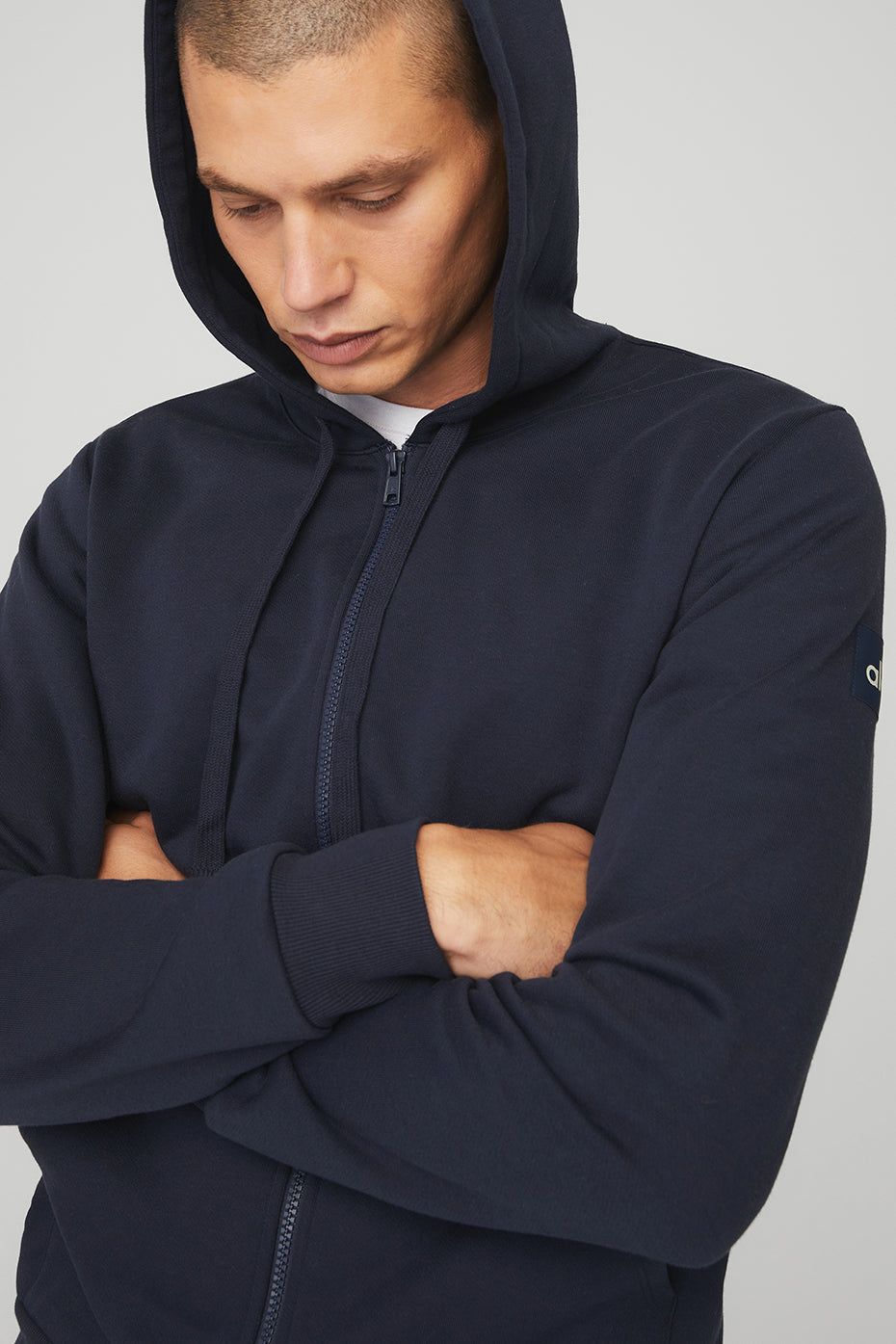 Everyday Full Zip Hoodie - True Navy sold by Alo Yoga product image thumbnail 4