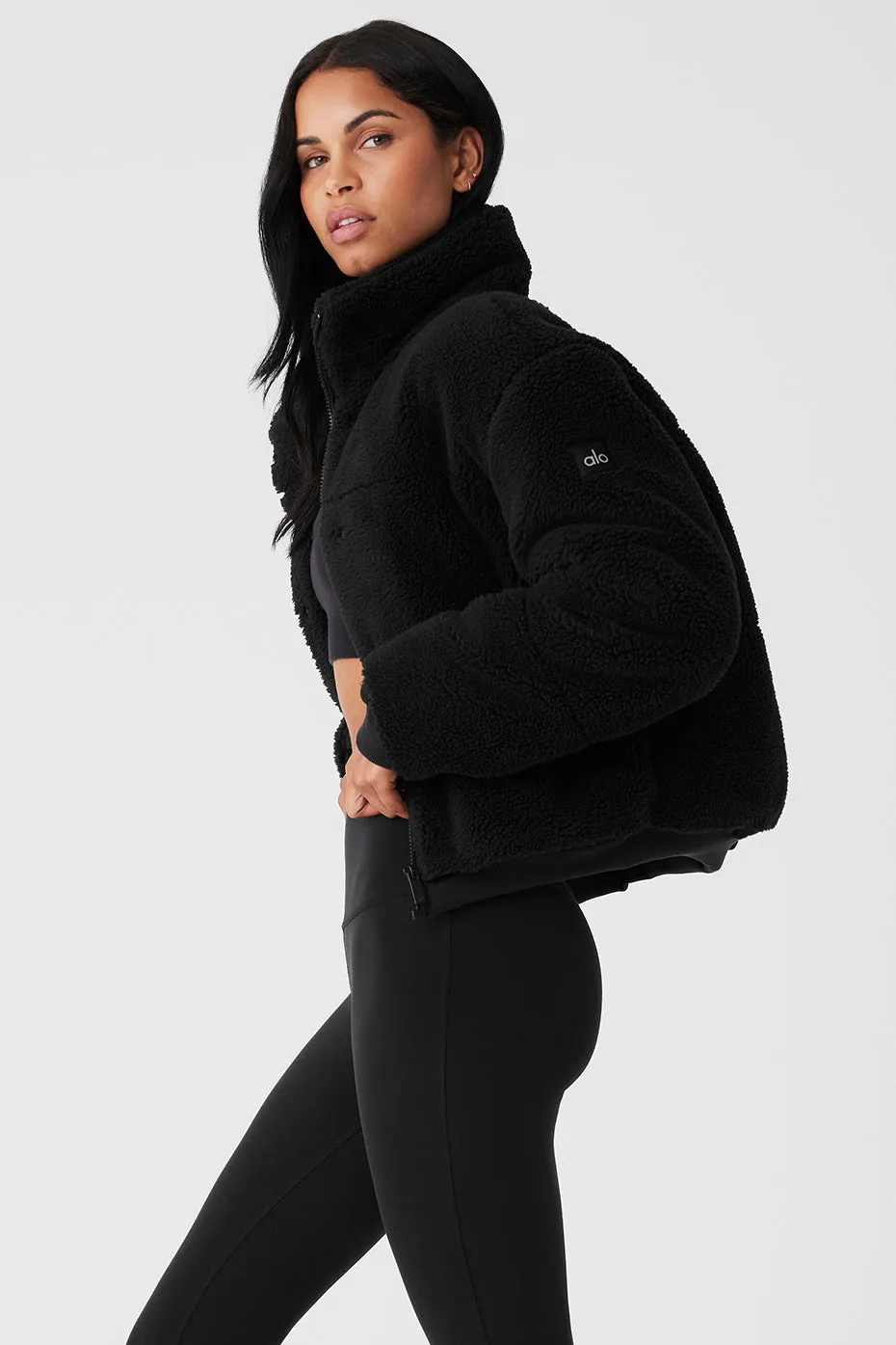 Sherpa Snow Angel Puffer - Black | Parallel