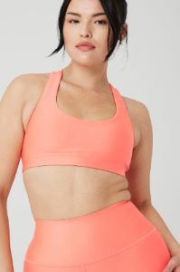 Airlift Advantage Racerback Bra & 7/8 High-Waist Airlift Legging Set - Candy Orange sold by Alo Yoga