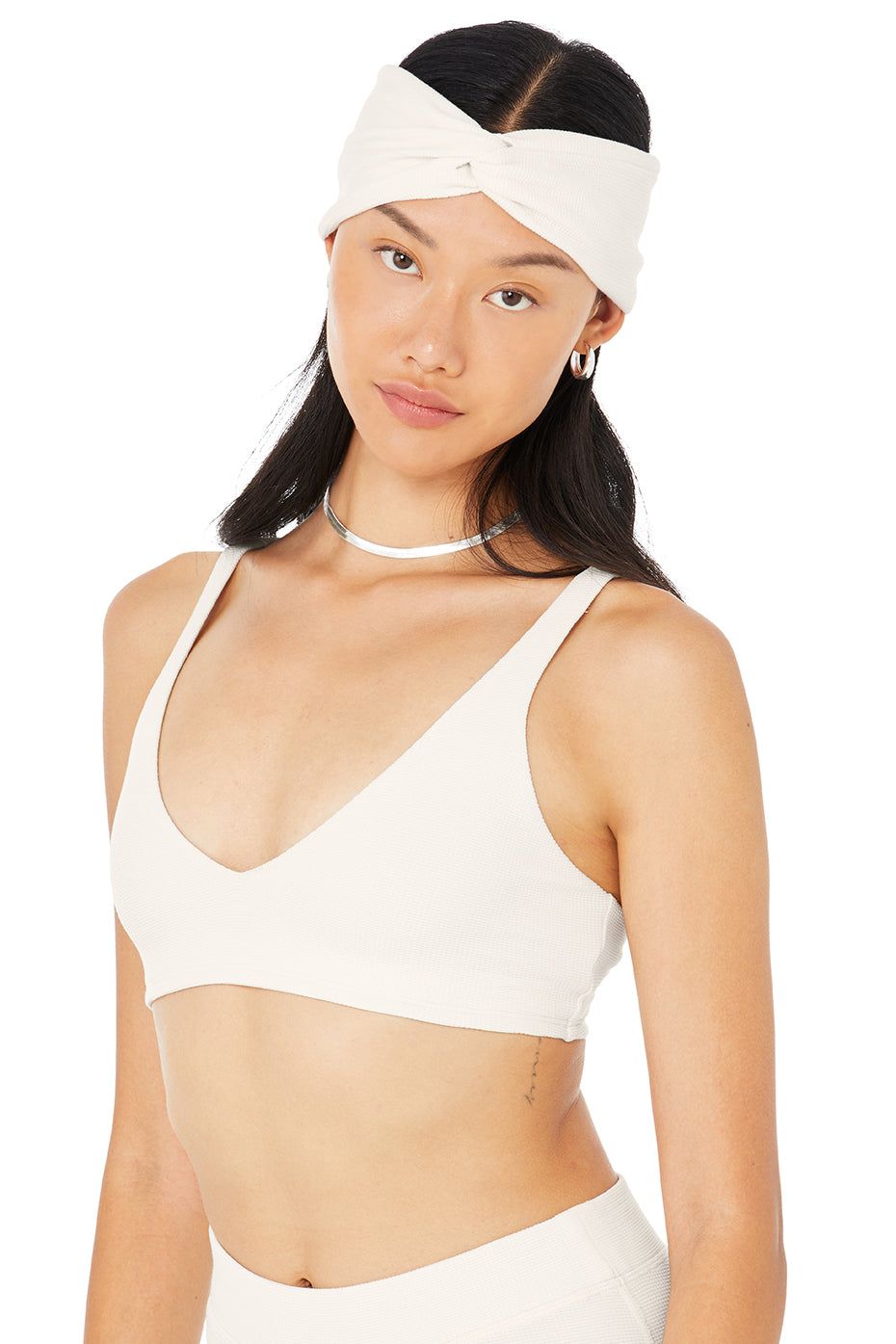 Micro Waffle Headband - Ivory sold by Alo Yoga product image thumbnail 4