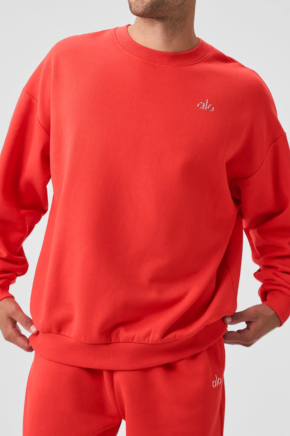 Accolade Crew Neck Pullover - Red Hot Summer sold by Alo Yoga product image thumbnail 3