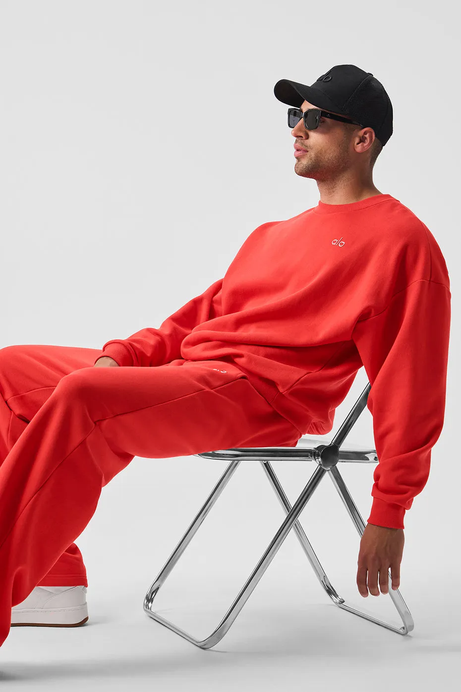 Accolade Crew Neck Pullover - Red Hot Summer sold by Alo Yoga product image thumbnail 4