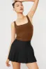 Ribbed Minimalist Tank - Cinnamon Brown sold by Alo Yoga