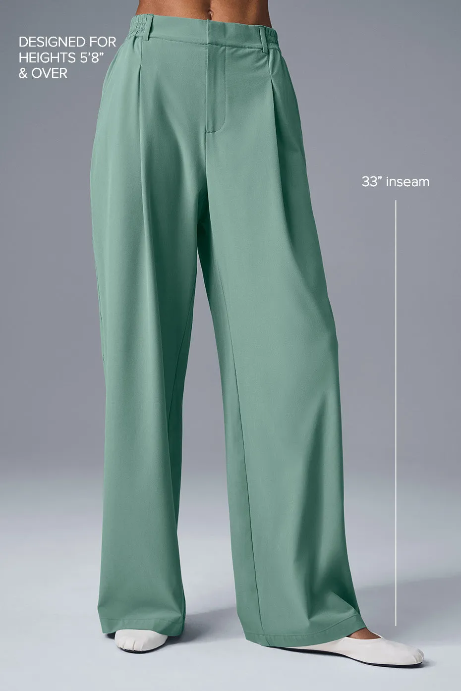 High-Waist Pursuit Trouser (Long) - Botanical Green sold by Alo Yoga product image thumbnail 2