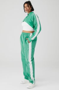 Racetrack Shrug & Racetrack Pant Set - Lettuce/White sold by Alo Yoga