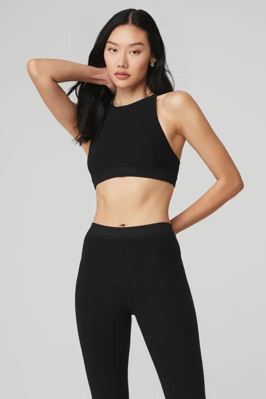 Alosoft Iconic 90's Bra - Black sold by Alo Yoga