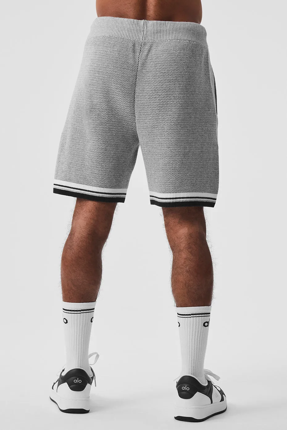 7" Sports Club Sweater Knit Basketball Short - Athletic Heather Grey sold by Alo Yoga product image thumbnail 3