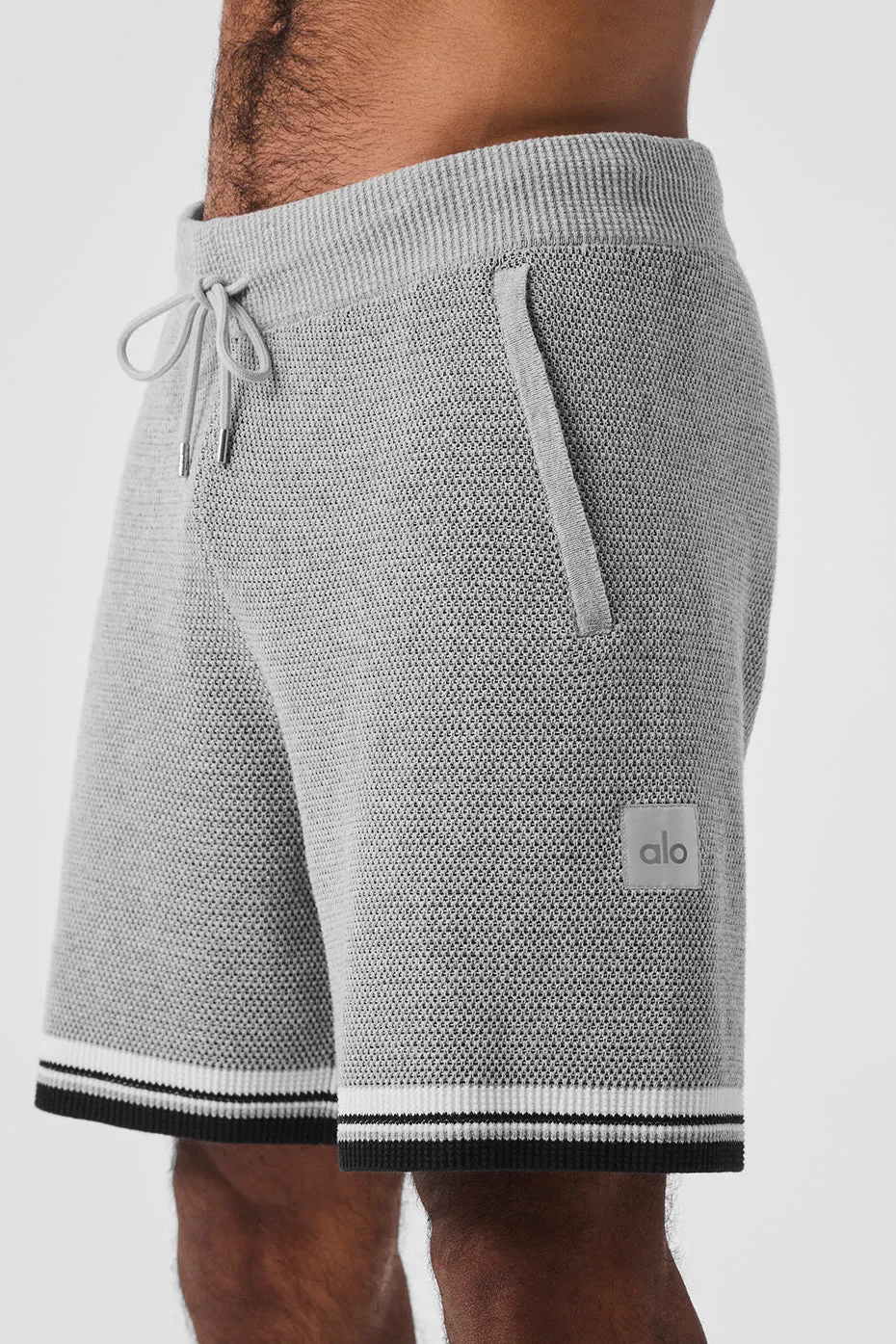 7" Sports Club Sweater Knit Basketball Short - Athletic Heather Grey sold by Alo Yoga product image thumbnail 2