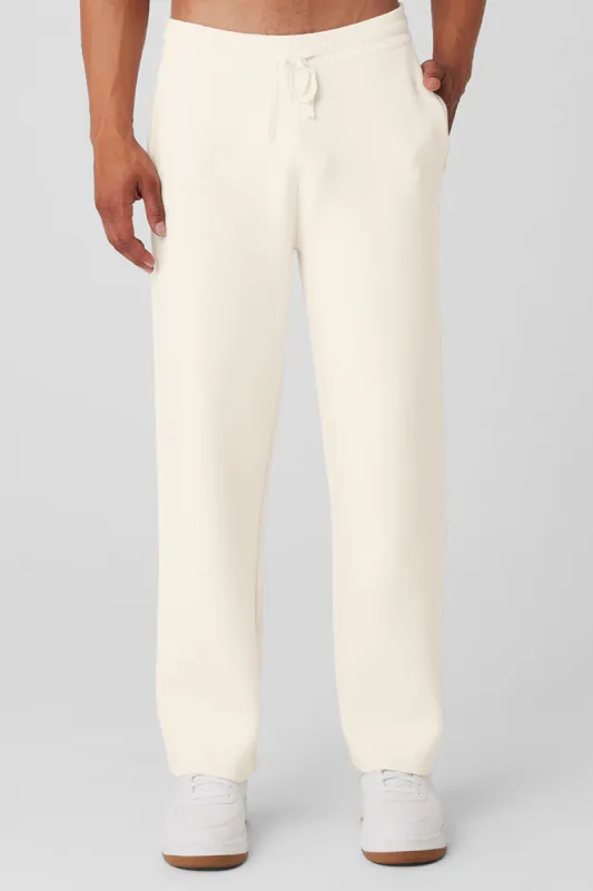 Scholar Straight Leg Sweatpant - Ivory sold by Alo Yoga