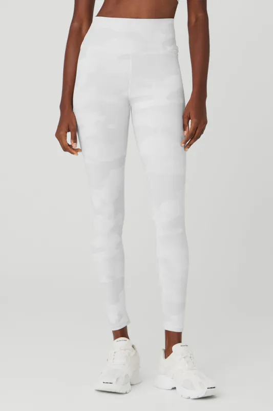 High-Waist Camo Vapor Legging - White Camouflage sold by Alo Yoga
