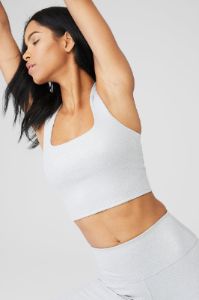 Alosoft Ribbed Shimmer Chic Bra Tank & Alosoft Ribbed High-Waist Shimmer Legging Set sold by Alo Yoga