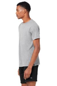 The Triumph Crew Neck Tee - Grey Heather sold by Alo Yoga
