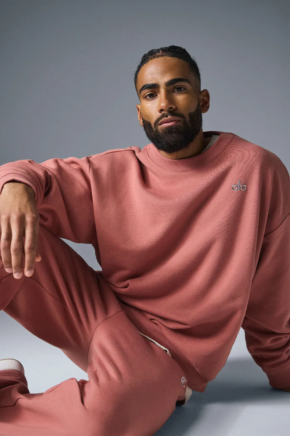 Accolade Crew Neck Pullover - Soft Terracotta sold by Alo Yoga