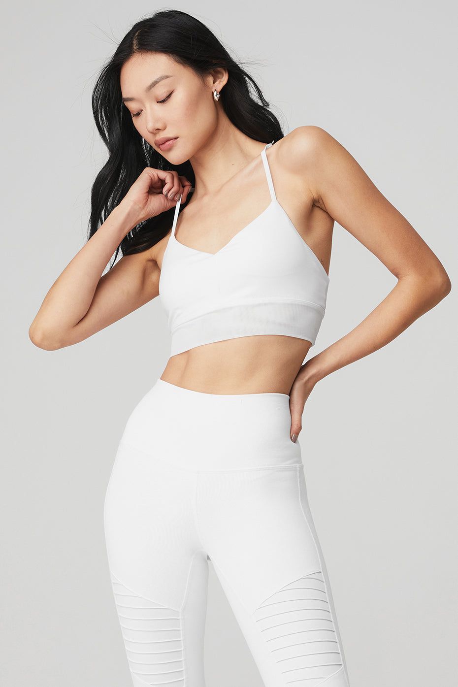 Lavish Bra - White Glossy/White sold by Alo Yoga product image thumbnail 2