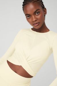 Cover Long Sleeve Top - French Vanilla sold by Alo Yoga