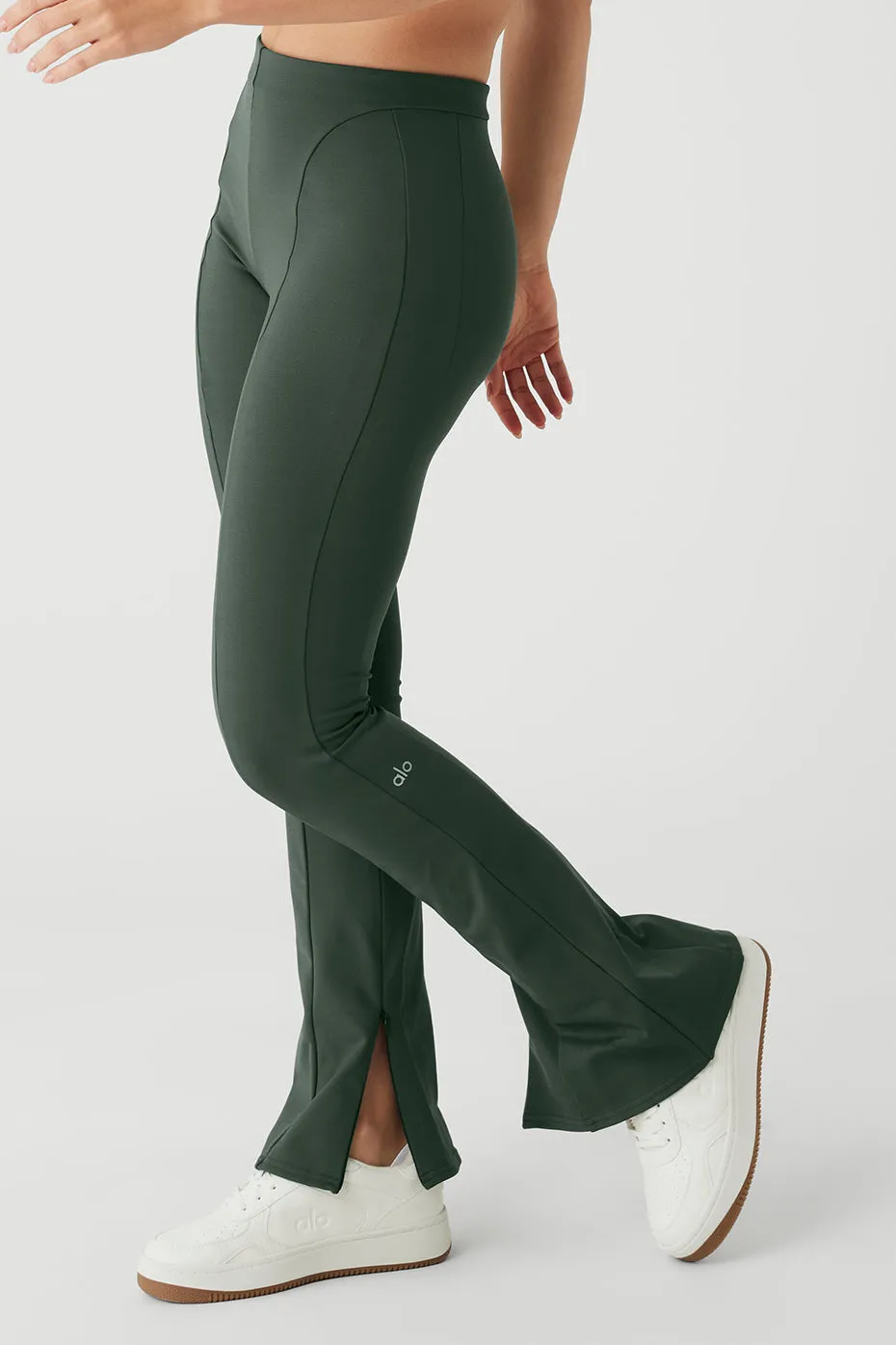 High-Waist Zip It Flare Legging - Dark Cactus sold by Alo Yoga product image thumbnail 3