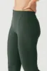 High-Waist Zip It Flare Legging - Dark Cactus sold by Alo Yoga