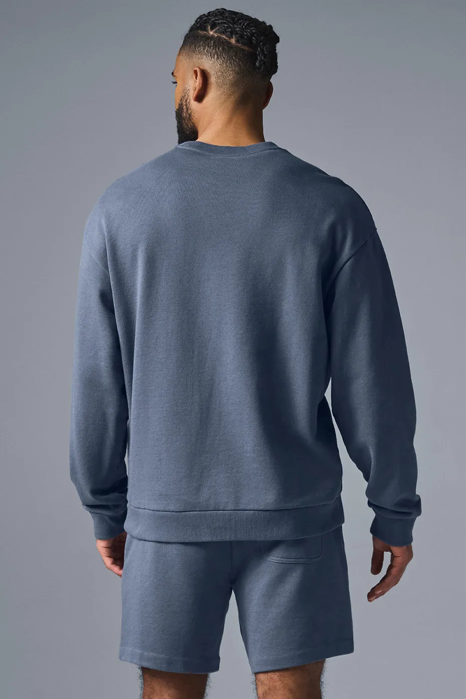 Chill Crew Neck Pullover - Bluestone sold by Alo Yoga product image thumbnail 2