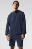 Micro Waffle Fast Break Hoodie - Navy sold by Alo Yoga