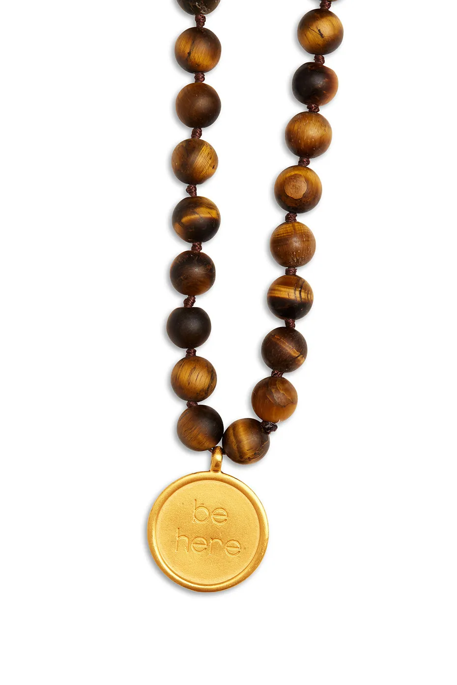Tiger’s Eye Mala Necklace sold by Alo Yoga