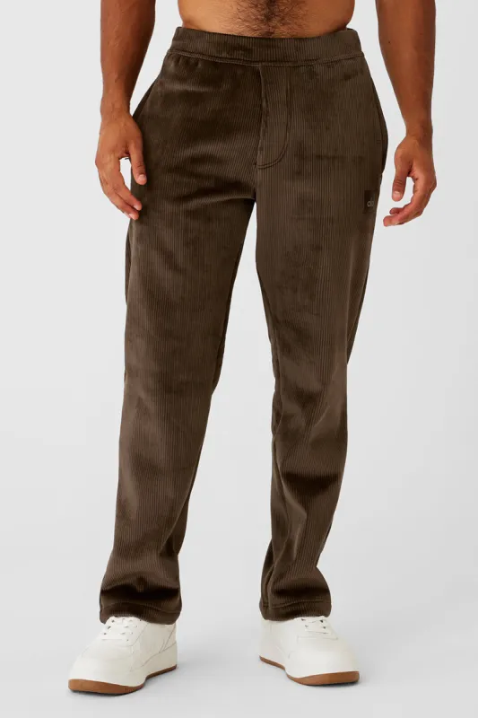 Velour Baller Pant - Espresso sold by Alo Yoga