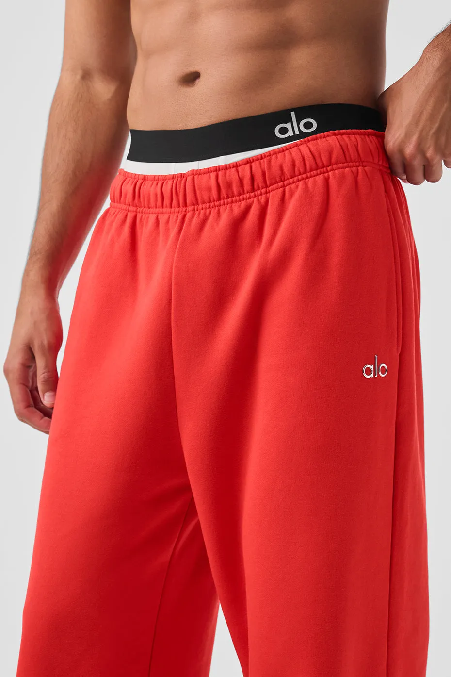 Accolade Straight Leg Sweatpant - Red Hot Summer sold by Alo Yoga product image thumbnail 4