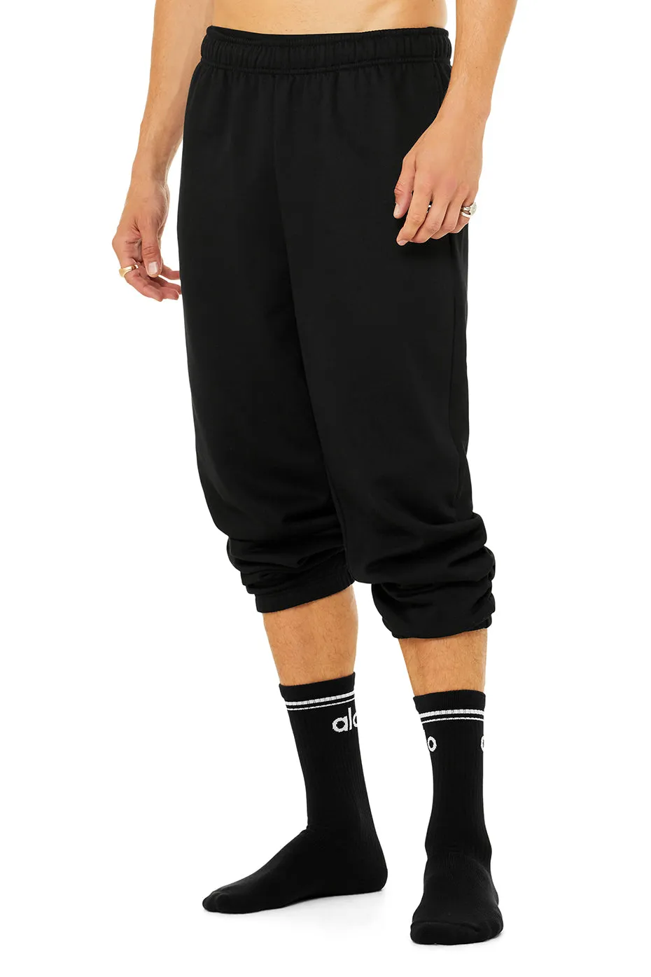 Unisex Throwback Sock - Black/White sold by Alo Yoga product image thumbnail 2