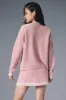 Tennis Club Sweater Knit Cardigan - Ballet Pink/White sold by Alo Yoga