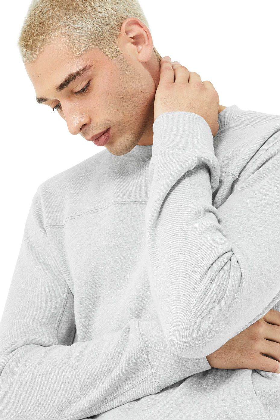 Base Sweatshirt - Athletic Heather Grey sold by Alo Yoga product image thumbnail 4