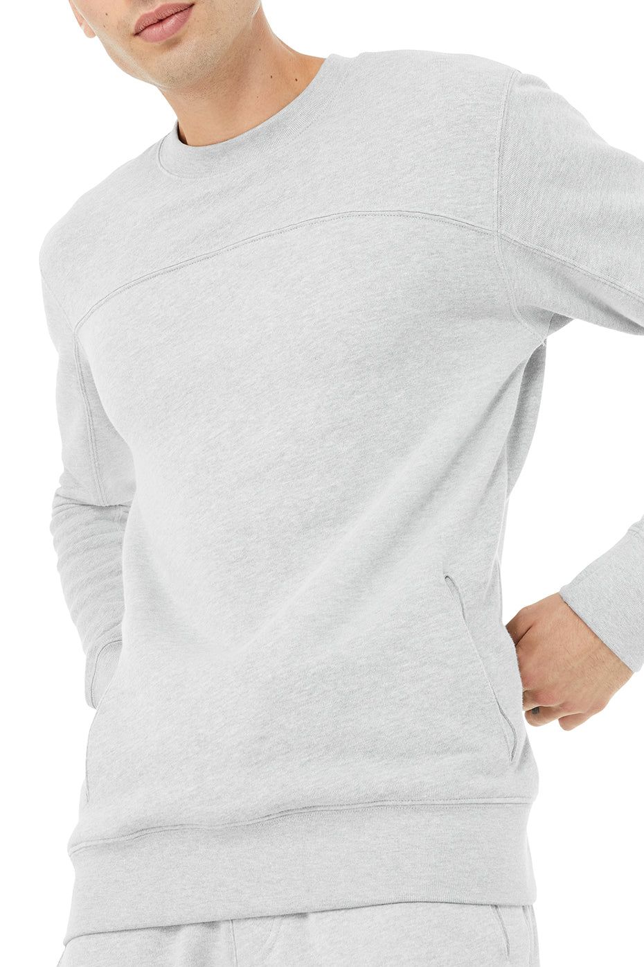 Base Sweatshirt - Athletic Heather Grey sold by Alo Yoga product image thumbnail 5