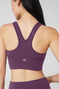 Wild Thing Bra - Dark Plum sold by Alo Yoga