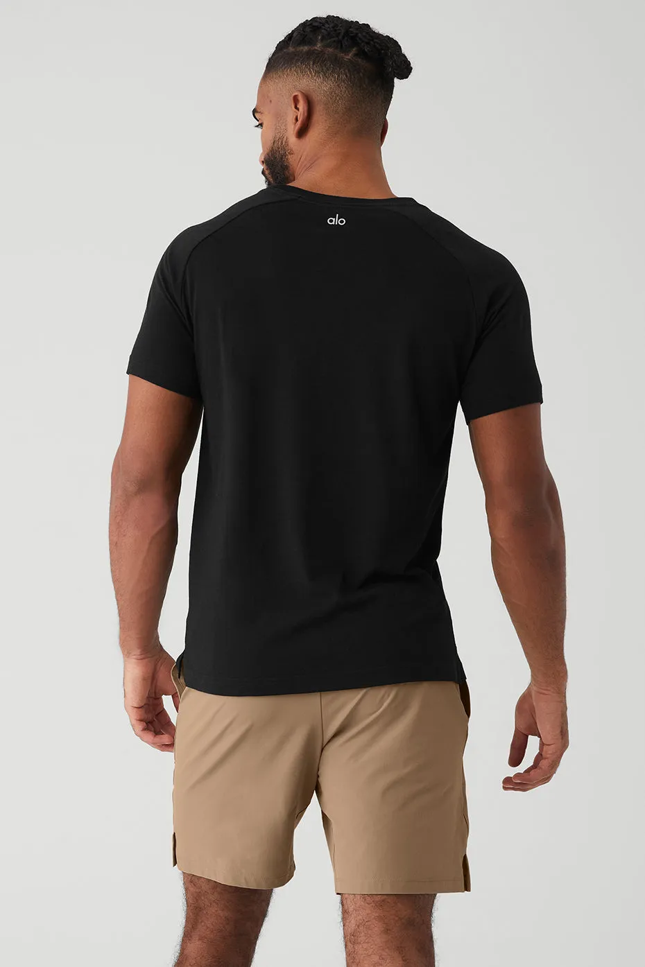 Triumph Raglan Tee - Black sold by Alo Yoga product image thumbnail 2