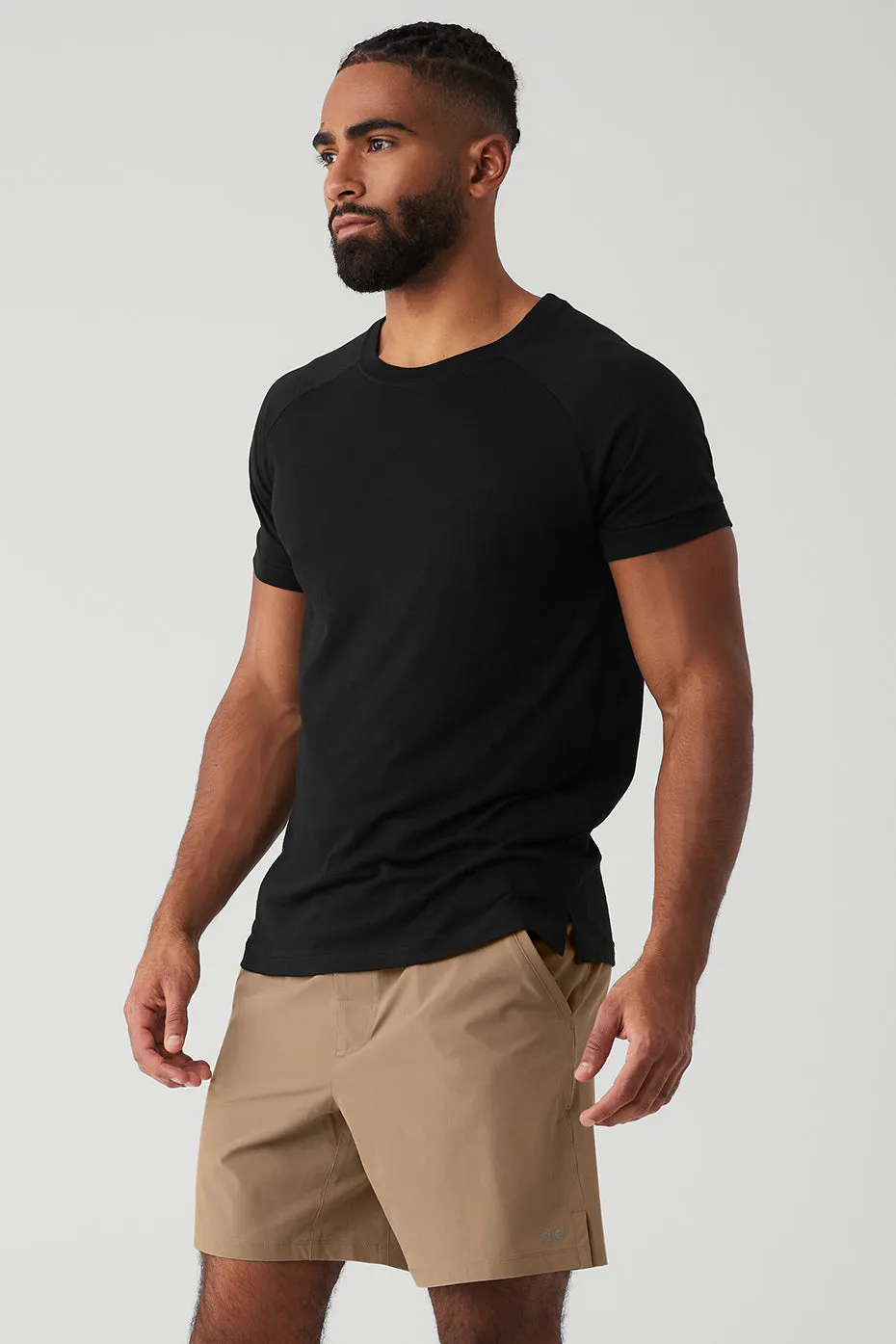 Triumph Raglan Tee - Black sold by Alo Yoga product image thumbnail 3