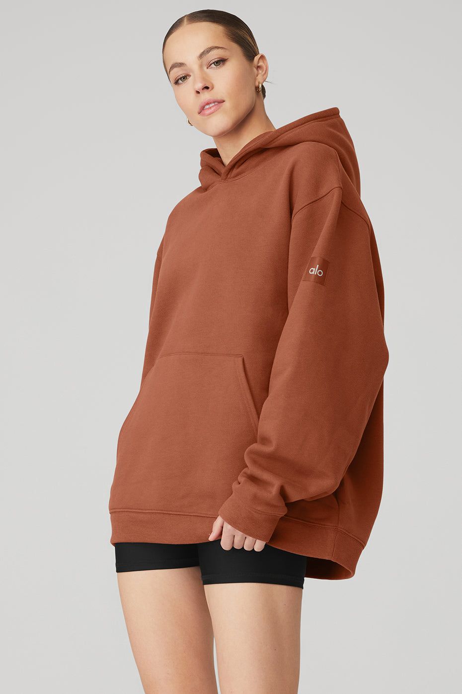 Renown Heavy Weight Hoodie - Rust sold by Alo Yoga product image thumbnail 3
