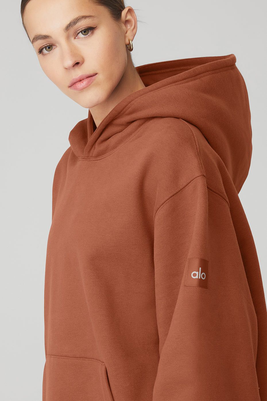 Renown Heavy Weight Hoodie - Rust sold by Alo Yoga product image thumbnail 4
