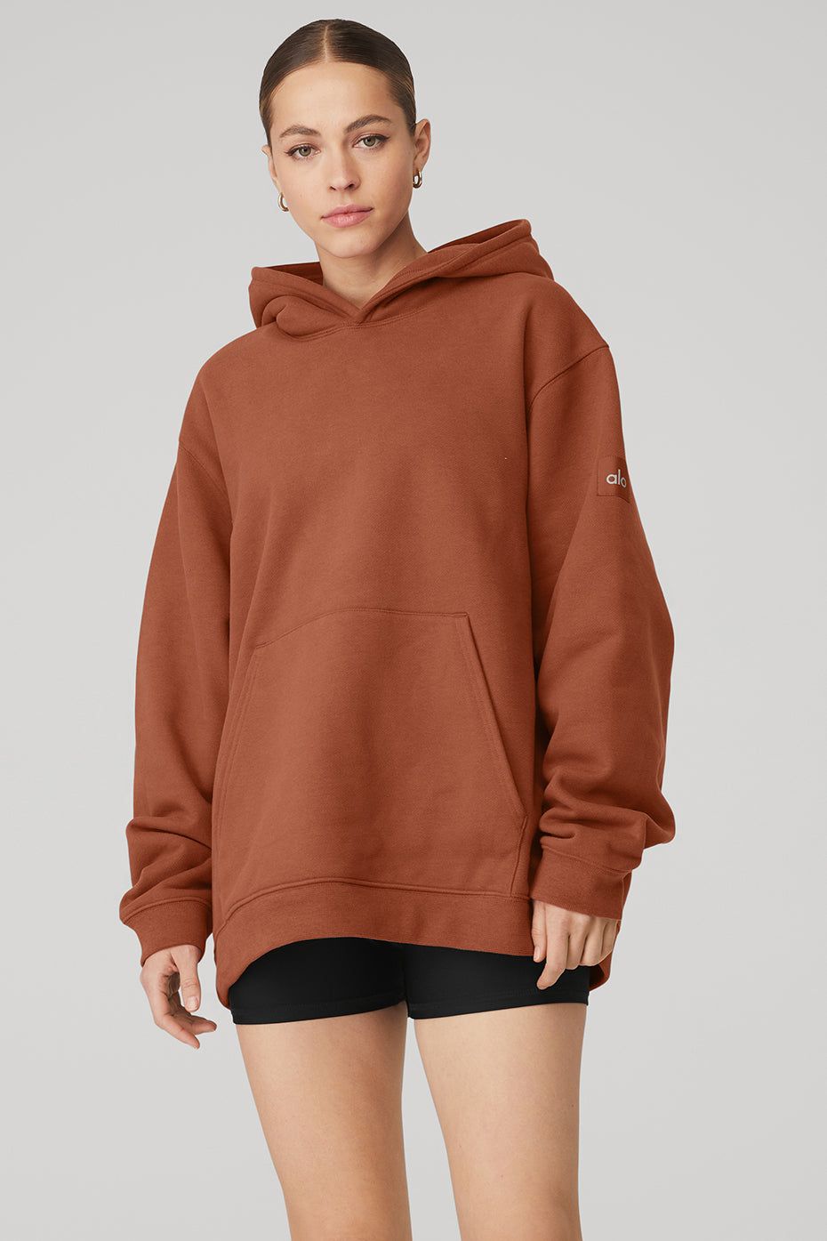 Renown Heavy Weight Hoodie - Rust sold by Alo Yoga