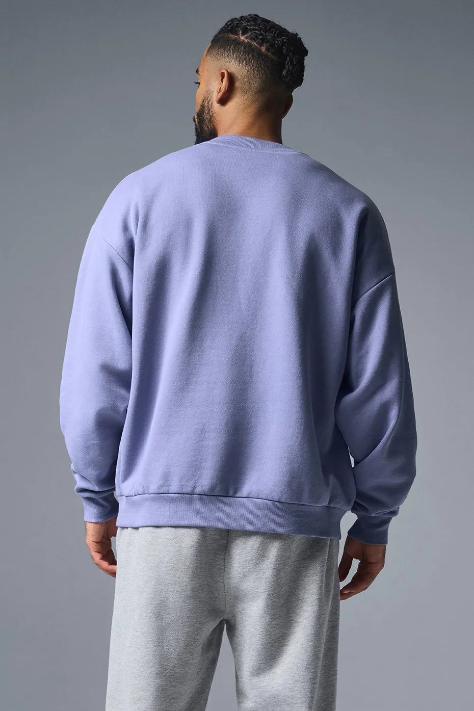 Accolade Crew Neck Pullover - Lilac Blue sold by Alo Yoga product image thumbnail 2