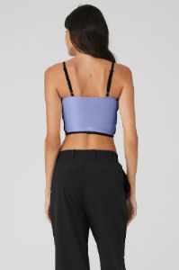 Airbrush Streamlined Bra Tank - Infinity Blue/Black sold by Alo Yoga