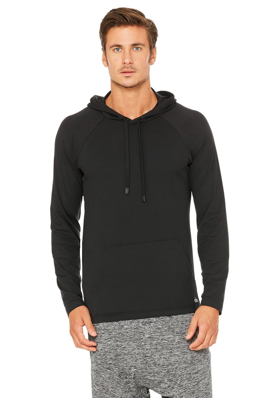 The Conquer Hoodie - Matte Black sold by Alo Yoga