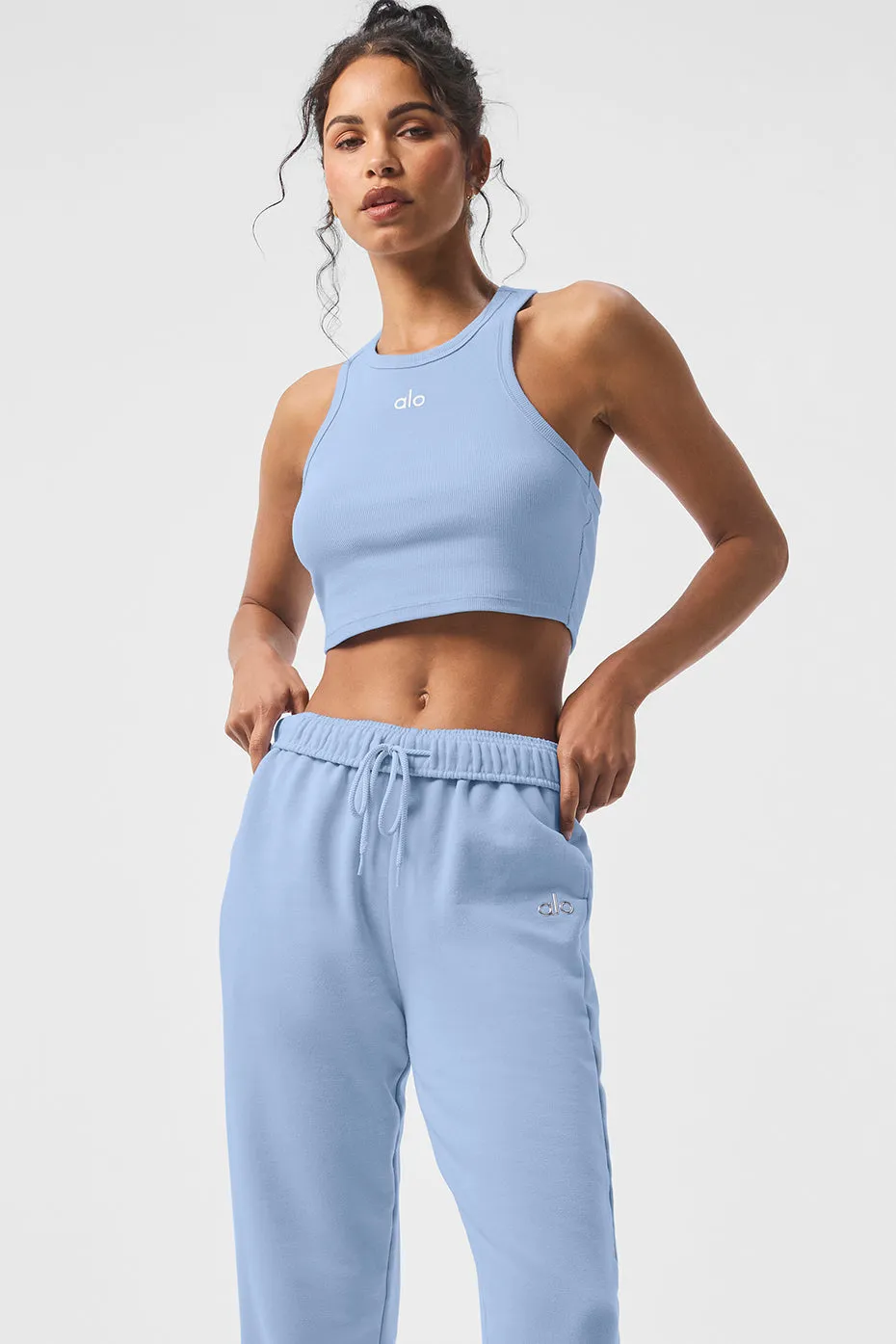 Aspire Tank - Seashell Blue/White sold by Alo Yoga product image thumbnail 2