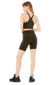 Airbrush Real Bra Tank & 7" High-Waist Biker Short Set sold by Alo Yoga