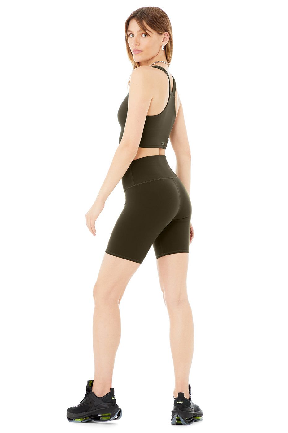 Airbrush Real Bra Tank & 7" High-Waist Biker Short Set sold by Alo Yoga product image thumbnail 2